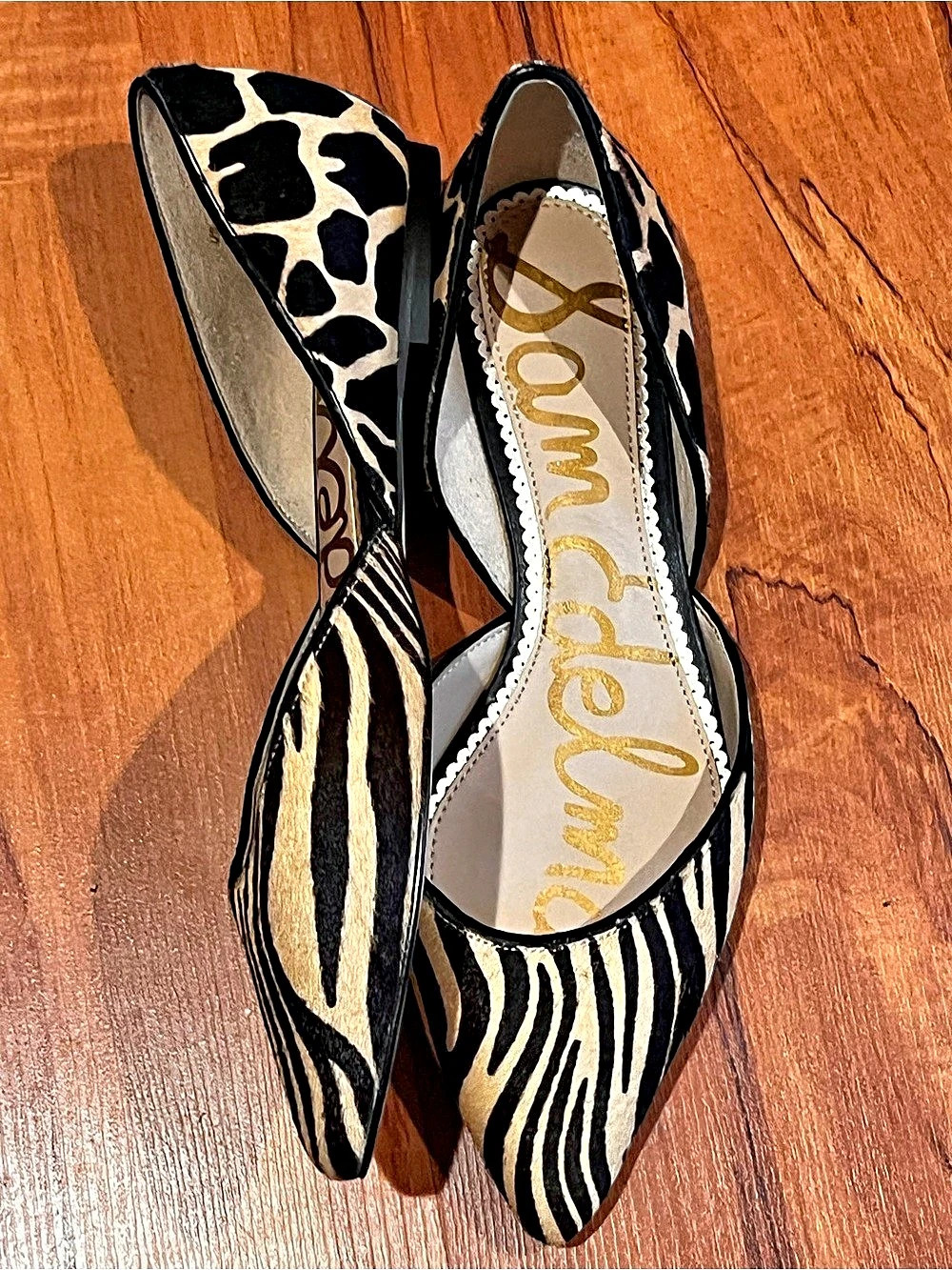 Sam Edelman Rodney d'Orsay Flats Animal Print Flats US 9 - Picture 2 of 5